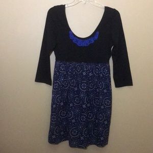 EUC Free People Embroidered Skater Dress, Sz M